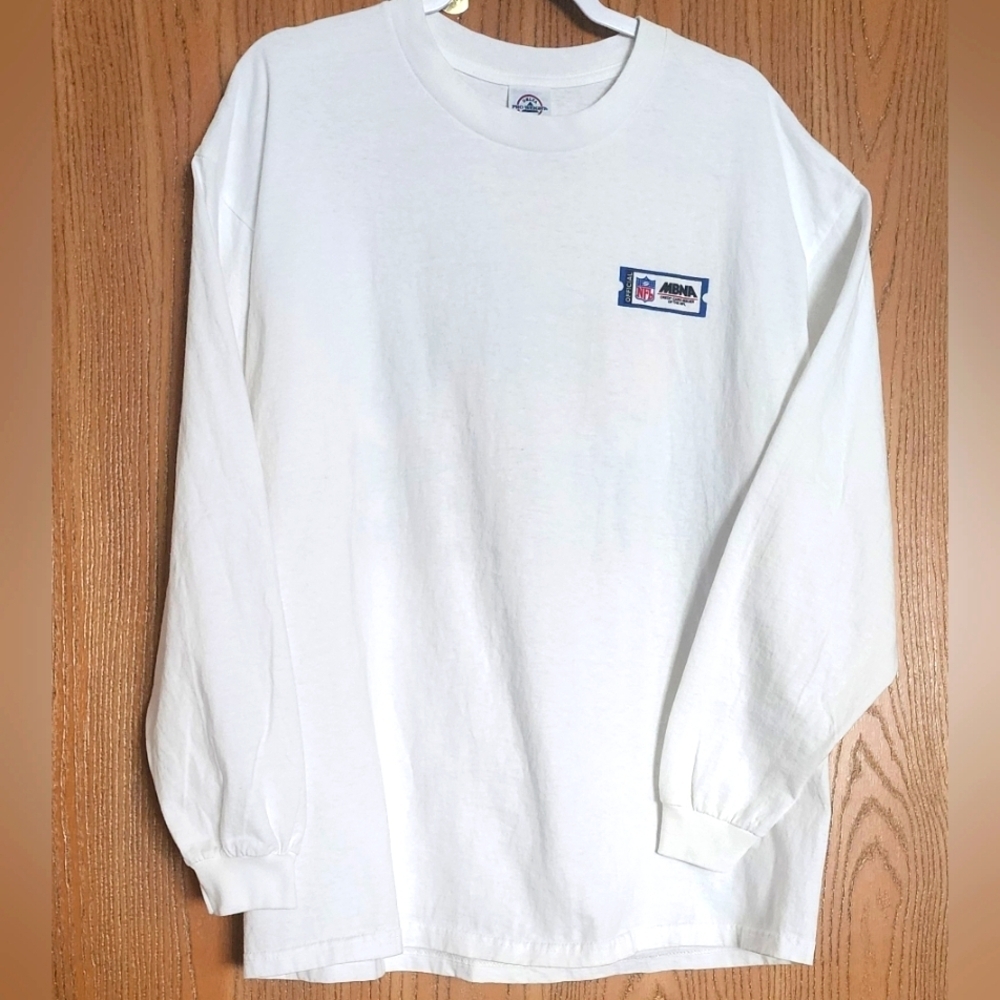 Delta Pro Weight Packer Graphic Mens T-shirt Long Sleeve White Cotton Sz XL
